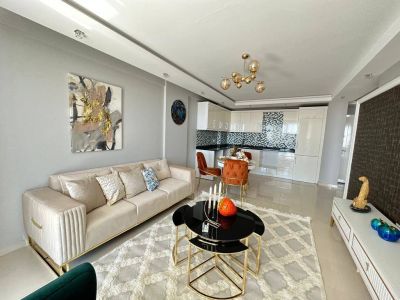 Zariadený apartmán s výhľadom na more Alanya - Tosmur APM - 2