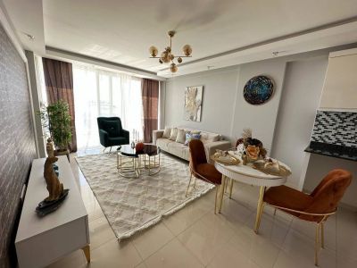 Zariadený apartmán s výhľadom na more Alanya - Tosmur APM - 4