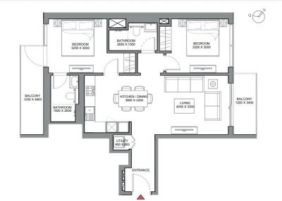 Apartmány Dubaj, 330 Riverside Crescent - Sobha Hartland II - 13