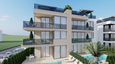 ZADAR - SUKOŠAN, luxusný apartmán s veľkou strešnou terasou (106,25 m2) hneď v prvom rade pri mori - 3