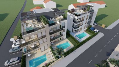 ZADAR - SUKOŠAN, luxusný apartmán s veľkou strešnou terasou (106,25 m2) hneď v prvom rade pri mori - 7