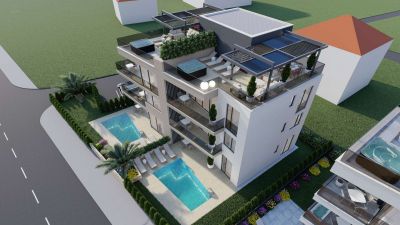 ZADAR - SUKOŠAN, luxusný apartmán s veľkou strešnou terasou (106,25 m2) hneď v prvom rade pri mori - 8