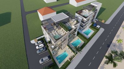 ZADAR - SUKOŠAN, luxusný apartmán s veľkou strešnou terasou (106,25 m2) hneď v prvom rade pri mori - 14