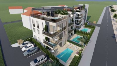 ZADAR - SUKOŠAN, luxusný apartmán so strešnou terasou (93,12 m2) a relaxačnou oázou a miestom, kde si môžete vychutnať dalmátske špeciality - 2