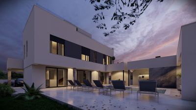 ZADAR - ZATON, luxusná dvojposchodová vila na pozemku 761 m2 s dvoma bazénmi - 1