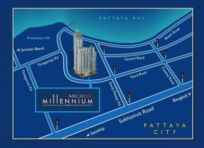 Apartmánový komplex Arcadia Milennium Tower, Pattaya-Thajsko - 20