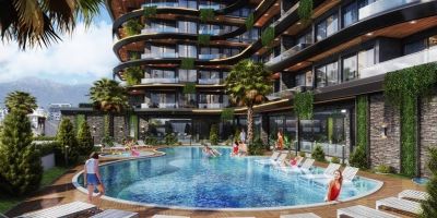 Nové moderné byty len 200 m od pláže Alanya - Kestel APM - 1