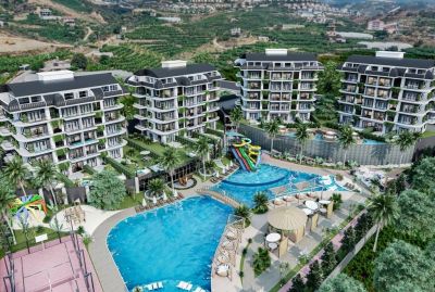 Byty s výhľadom na more v novom rezidenčnom komplexe Alanya Kargicak - uvádzacie výhodné ceny APM - 23