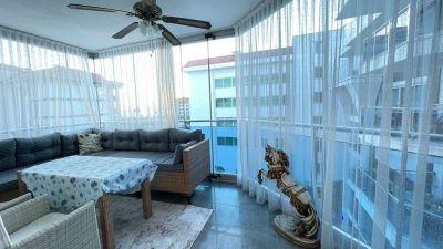 Krásny zariadený apartmán s výhľadom na more Alanya - Kestel APM - 5