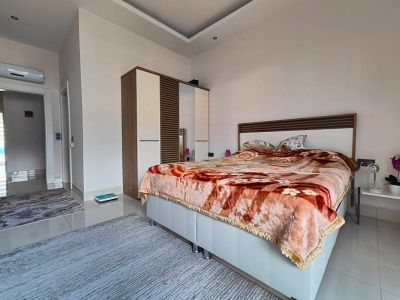 Zariadený mezonet apartmán s 3 spálňami a výhľadom na more Alanya - Tosmur APM - 18