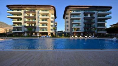 Zariadený apartmán na prvej línii s výhľadom na more Alanya - Kestel APM - 27