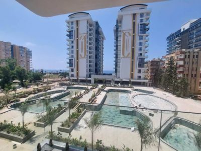 Zariadený 2-izb. apartmán priamo na pláži s výhľadom na more Alanya - Mahmutlar APM - 1