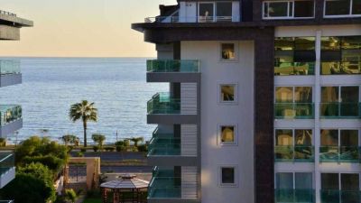 Zariadený apartmán na prvej línii s výhľadom na more Alanya - Kestel APM - 4