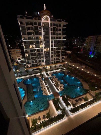 Zariadený 2-izb. apartmán priamo na pláži s výhľadom na more Alanya - Mahmutlar APM - 11