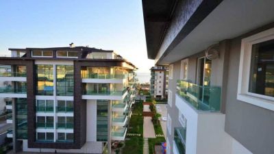 Zariadený apartmán na prvej línii s výhľadom na more Alanya - Kestel APM - 5