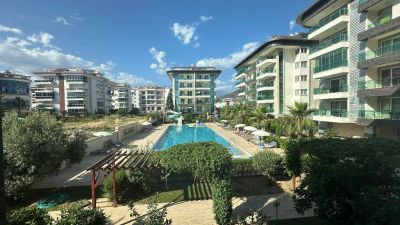 Zariadený apartmán na prvej línii s výhľadom na more Alanya - Kestel APM - 28