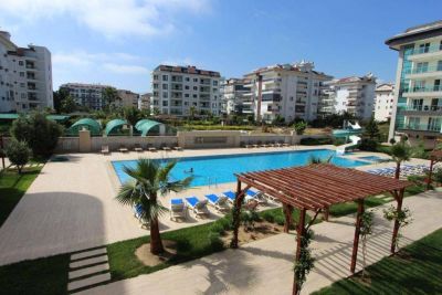 Zariadený apartmán na prvej línii s výhľadom na more Alanya - Kestel APM - 26