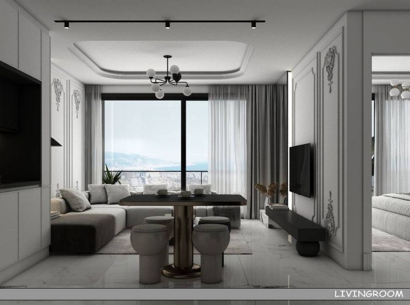 Ponúkame na predaj byty v luxusnom komplexe Turecko Alanya Kargıcak APM - 4
