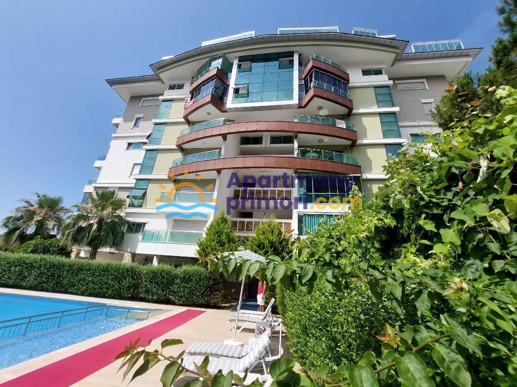 Zariadený apartmán na prvej línii s výhľadom na more Alanya - Kestel APM