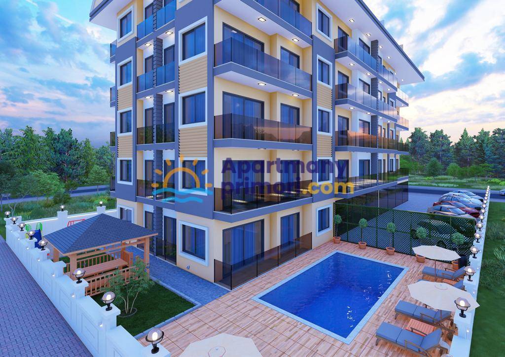 Apartmány vo výstavbe len 150 metrov od pláže, Alanya - centrum APM