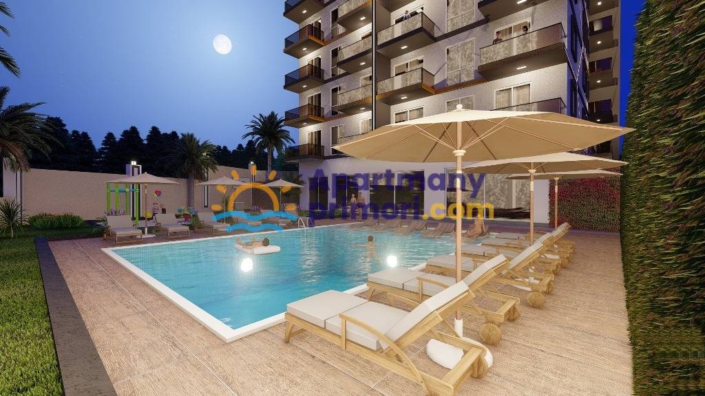 Lacný byt na predaj v tichej lokalite Alanya Turecko - fitness, sauna, bazén APM