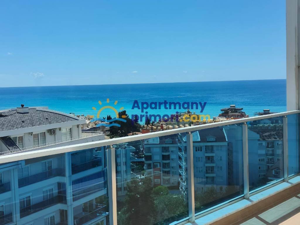 Zariadený mezonet apartmán s 3 spálňami a výhľadom na more Alanya - Tosmur APM