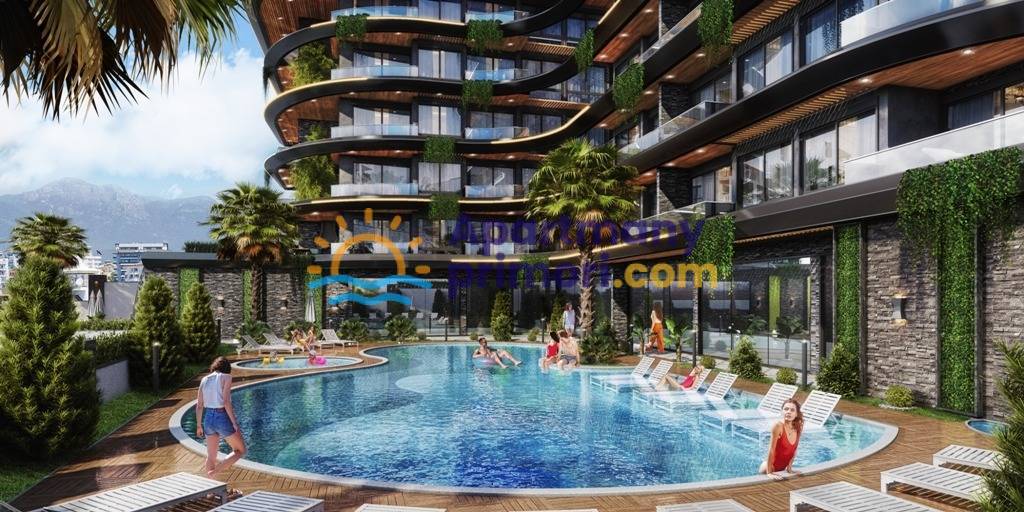 Nové moderné byty len 200 m od pláže Alanya - Kestel APM